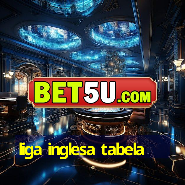 liga inglesa tabela